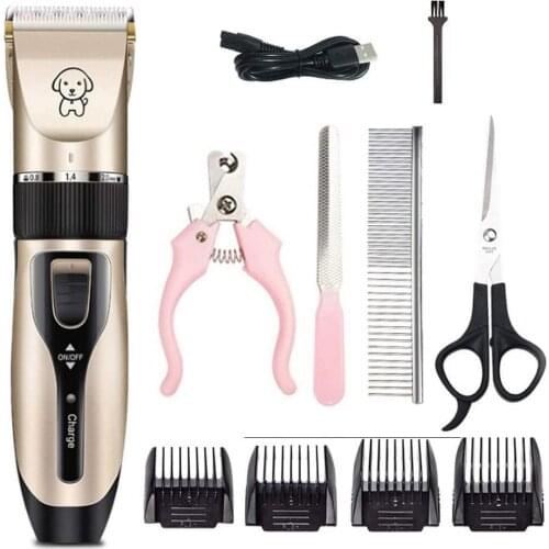 Dog Hair Clippers Low Noise USB Rechargeable Pet Professional Grooming Machine Tool Pet Grooming Hair Clipper Dog Cat Supplies