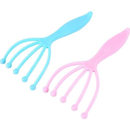 1Pc Scalp Massager Steel Ball Head Massage Relaxation Five Finger Massager For Head Outdoor Tools