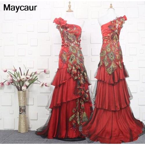 Maycaur Womens One Shoulder Evening Dresses