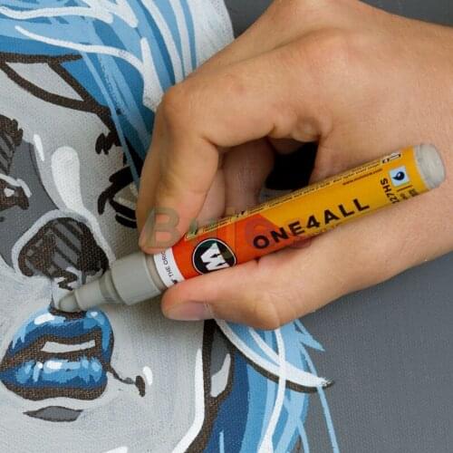 Molotow ONE4ALL Acrylic Paint Marker, 4mm, Premium Acrylic-based , Use It on Leather, Ceramic, Glass, Stone, Cement and More