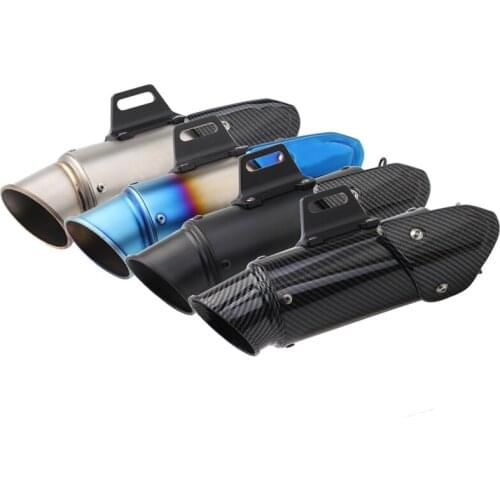 Inlet 51mm 61mm Motorcycle Exhaust Pipe Muffler Motorbike Escape Moto Universal for CBR300 CBR400 CBR500 CBR650 CBR1000RR Etc