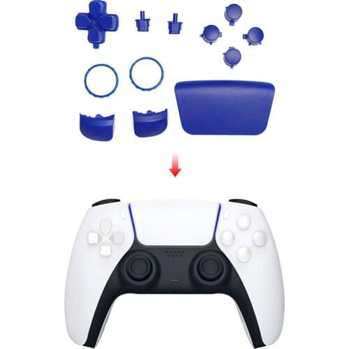 Original Gamepad Replacement Button For PS5 Controller Button Joystick Thumb Stick Grip Key Gamepad Shell Replacement Parts Set