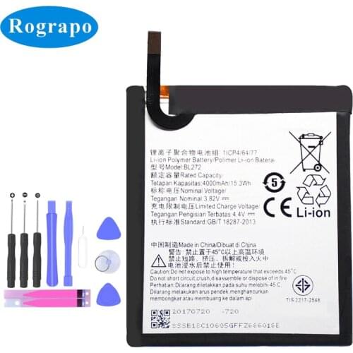 Original 4000mAh BL272 Mobile Phone Replacement Battery For Lenovo Vibe K6 Power K33A42 Batterie Accumulator