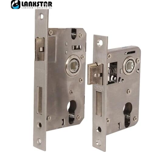 Genuine 304 Stainless Steel Indoor Lock Body Big and Small 50 Size Inverse Interpolation Bearings Silent Lock-body