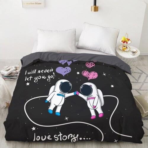 1 Pcs 3D Printed Cartoon Astronaut Duvet Cover 240x220 King Size Printing NO Pillowcases And NO Sheets Home Textiles Comforter