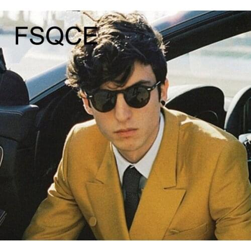 Retro Round Sunglasses Women Men Brand Design Transparent Male Sun glasses LadiesOculos De Sol Feminino Lunette Soleil