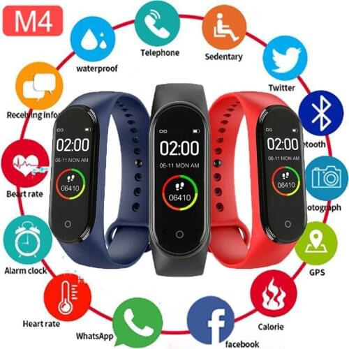 Sport Bracelet M4 Band 4 Smartband Reloj Men Women Wristband m4 Smart Digital Watch Fitness Tracker Watch Android Watch Pedomete