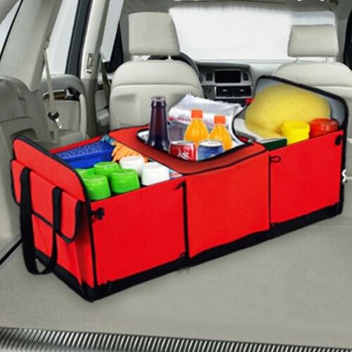 Universal Car Storage Organizer Trunk Collapsible Toys Food Storage Truck Cargo Container Bags Box Black New Car Stowing Tidying