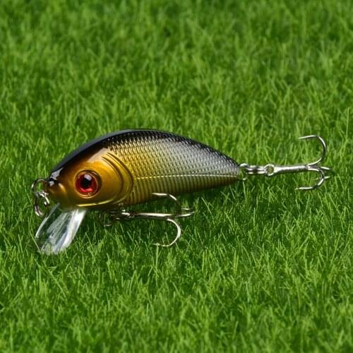 1pcs Minnow Fishing Lure 50mm 4.8g Topwater Hard Bait Japan Crankbait Carp Fishing Wobblers Artificial Tackle