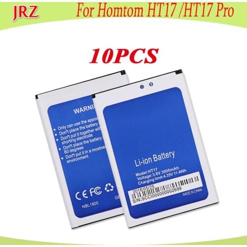 10PCS/LOT For HOMTOM HT17 Battery for HOMTOM HT17 Pro Batterie Bateria Accumulator AKKU High Capacity 3000mAh