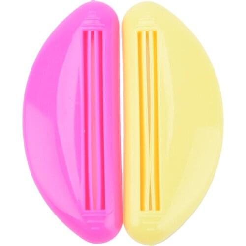 2Pcs/Set Bathroom accessories Plastic Tube Cream Squeezer Toothpaste Dispenser Bathroom Tube Dispenser