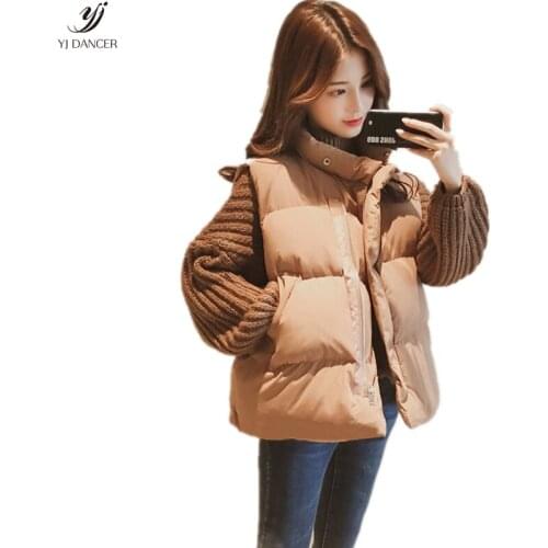 2018 Fashion New High quality Spring And Autumn Models Warm Female Vest Loose Short Down Coat Personalized Vest Jacket H0115