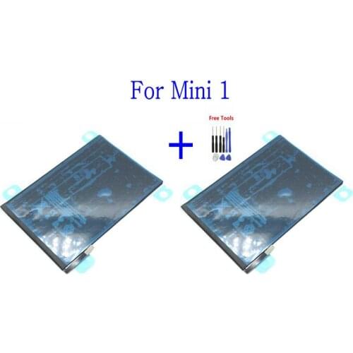 2x 4440mAh 0 zero cycle New Battery For iPad mini 1 A1432 A1454 A1455 1st Generation Batteries + Repair Tools kit