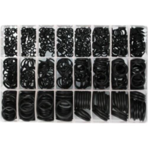 740PCS Rubber Ring O-Ring Gaskets Assorted Size Kit for Automotive Air Conditioning Seal Car Gasket Thickness 1.5mm 2.4mm NBR