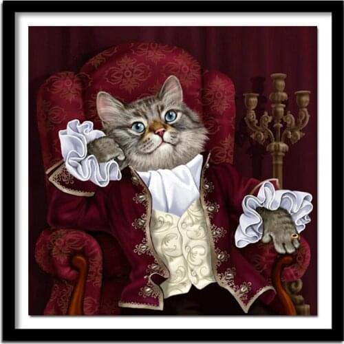 Diamond cartoon cat 5d diy diamond painting DIAMOND EMBROIDERY Pictures of rhinestones Cross-stitch embroidery foamiran