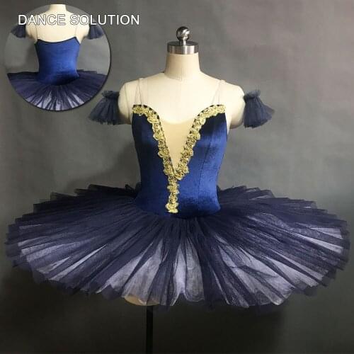 Velvet Camisole Pancake Dance Tutu Classical Ballet Tutu Ballet Dancewear Dancer Solo Costume Practice Dress Girl & Women BLL117