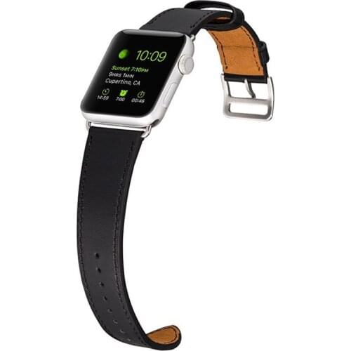 Pulseira Compatible for Apple Watch Band 38mm 40mm Leather correa for apple watch 5 4 3 2 Strap wristbands 44mm 42mm bracelet