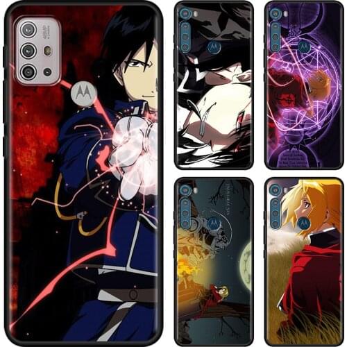 Phone Fundas For Motorola G30 G10 G9 G8 Power Lite Plus Play G Stylus One Fusion Hyper Edge E6s Case Fullmetal Alchemist Shell