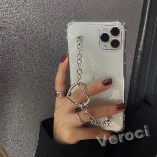 Love heart Pearl bracelet chain phone case for Motorola Moto G7 G8 Power Lite G9 Plus Play G10 Shockproof Soft Back Cover