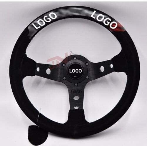 330mm Racing Steering Wheel for Universal Car 13inch Suede Leather Steering Wheels