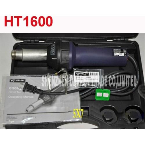 HT1600 High-Quality Plastic Welder Hot Air Tools Kit, Single Layer Cover Kit With Gun And Parts Thermal Hot Air Welding