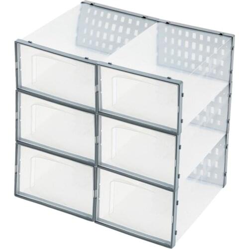 Shoe Storage Box Shoe Cabinet Organizer Container Transparent Plastic For Men And Women Space-saving Storage Solution Accessorie