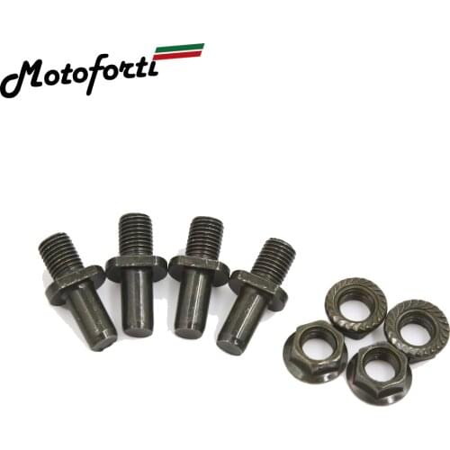 Motoforti 4Pcs Dark Green Metal Motorcycle Rear Driven Sprocket Screw Bolts For CG125
