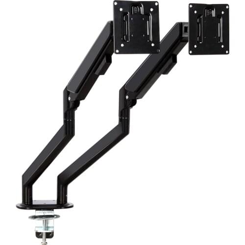 Gas Spring Desktop 14"-32" Dual Screen Monitor Holder Arm With Monitor Mount Adapter Bracket Load 2-9 kg each Computer Arm M11