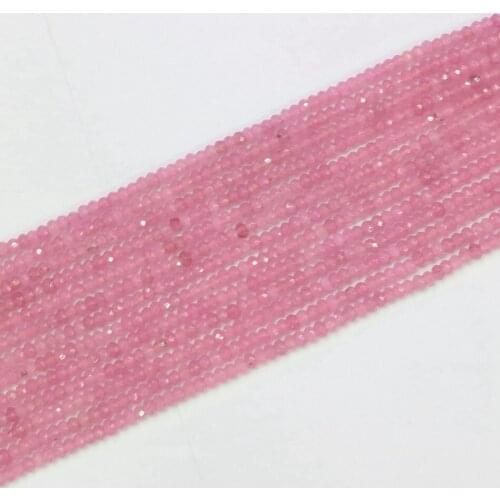 New pink stripes charms stone 2x4mm faceted abacus round loose beads diy jewelry 15" B585