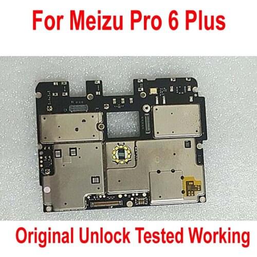 Original Unlock Test Working Electronic Panel Mainboard For Meizu Pro6 Plus Pro 6 plus Motherboard Card Fee Circuits Flex Cable