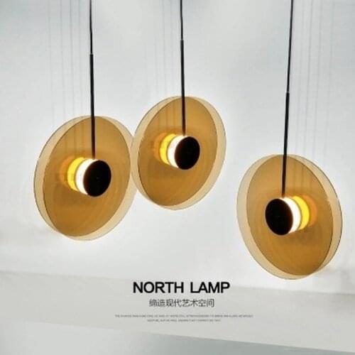 Post-modern restaurant pendant lights luxury creative glass Scandinavian designer art bedroom pendant lamps