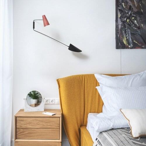 Postmodern light luxury minimalist living room wall lamp Living Room Crystal Wall Lamp Bedside Lamp Led Post Modern Hotel