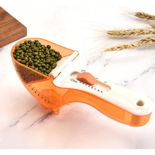 Adjustable Useful Easy Clean Plastic Bakery Tool Measuring Spoon Lightweight Seasoning Measure Food Volume Kitchen Supplies U3