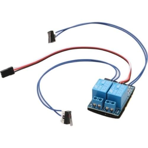 1PC Brushed Motor Forward Reverse Rotation Controller Relay Module Dual-way Stopper Limit Switch for RC Aircraft 5-12V Receiver