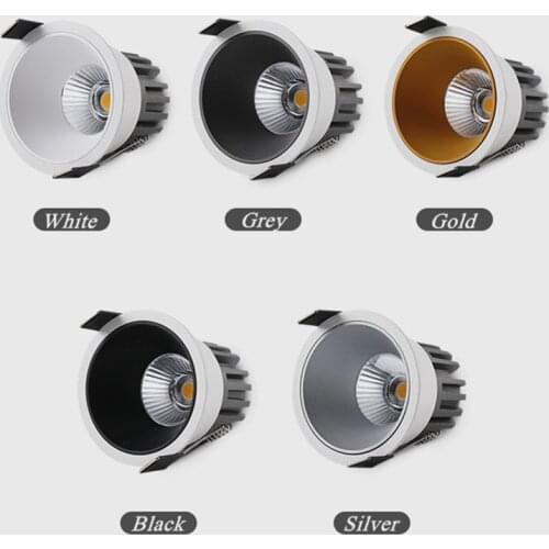 LED downlight LED Luces empotradas LED COB antideslumbrantes... regulables 7W/9W/12W/15W/ foco de techo y lámparas de fondo