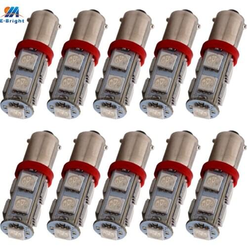 BA9S LED Bulbs T4W T11 Dome Map Lights 12V DC For Car Vehicle 1895 1891 64111 Interior Lamps 5050 9 SMD White Side Lamps 10PCS