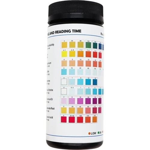 PH Cyanuric Bromine Test Tool Aquarium Pond Pool PET Drinking Water Test Strips PH Value Tester 50PCS Water Test Strips