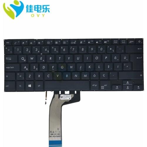 TR Turkish laptop keyboard for ASUS VivoBook 14 X411 X411U X411UA X411UQ X411UF X411UN Backlit KB 9Z.NDABB.70T 0KNB0-F622TU00