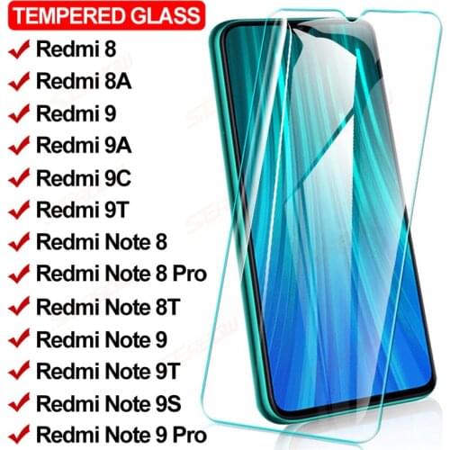 11D Full Protective Glass For Xiaomi Redmi 9T 9 9A 9C 8 8A Screen Protector Glass Redmi Note 8 9 Pro 8T 9T 9S Tempered Film Case