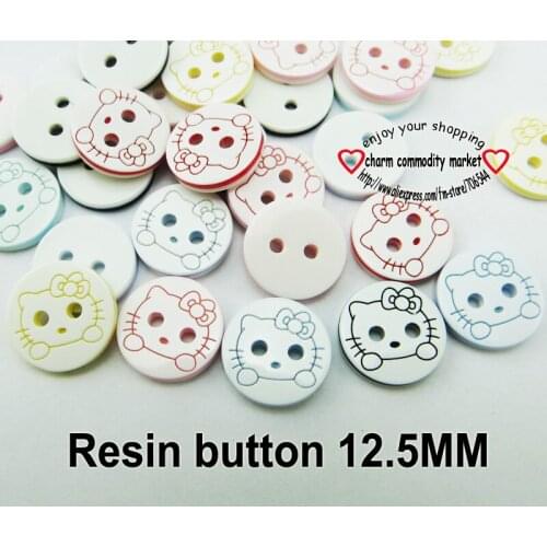 100PCS 12.5MM rabbit baby shape buttons coat boots sewing clothes accessory child cat button r-298