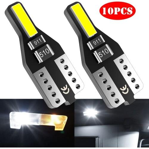 10x W5W Led T10 Led Interior Lights for Toyota Wish Corolla Chr RAV4 Avensis Auris 4Runner GT86 Yaris Auto Led Car Light 12V