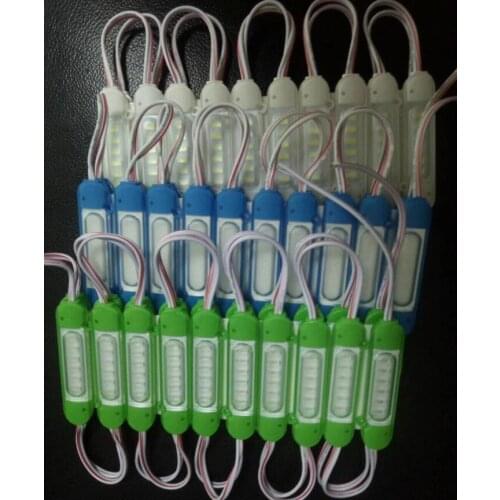 12V 24V LED Module Yellow 5730 6 leds Red Green Blue P67 Waterproof Character Letter Advertisement Backlight LED Module