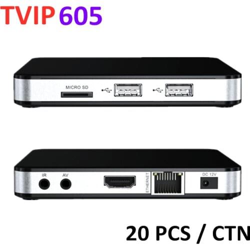 20 Pcs Lot Tvip605 IP Tv Box Tvip 605 Linux Set Top M3U OTT 5G WiFi Media Player