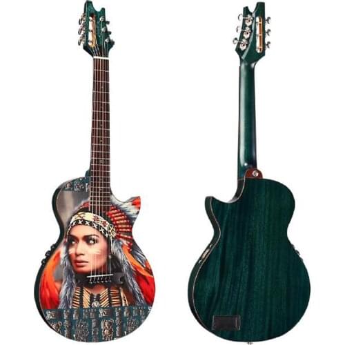 36 inch LolarBear silence electric guitar,cajon guitar