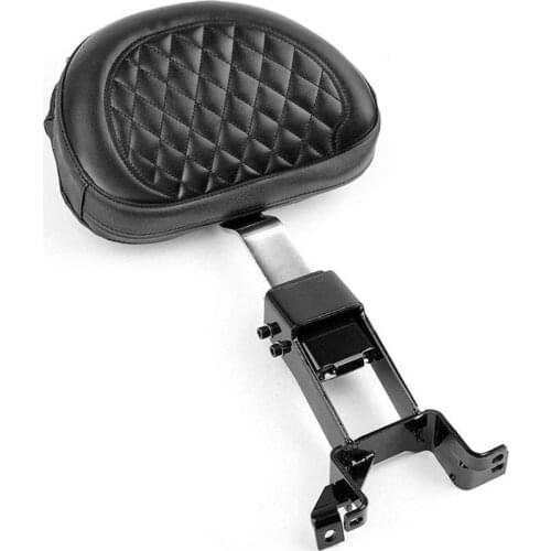 Diamond Plug In Driver Backrest Pad Rider Sissy Bar Back Rest With Pocket For Indian Chief Classic, Chieftain, Roadmaster, Chief