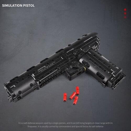 Military Weapons Series Pistol Gun Model Bricks Building Blocks Toys for Children Boys Kids Gifts 563Pcs