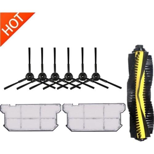 For ilife v7s v7 v7s pro robot Vacuum Cleaner Parts kit Main Brush+Side Brush+Hepa filter Chuwi ILIFE v7s pro accessories