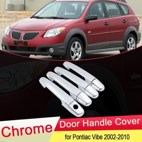 For Pontiac Vibe 2002 2003 2004 2005 2006 2007 2008 2009 2010 Chrome Door Handle Cover Exterior Trim Car Stickers Accessories