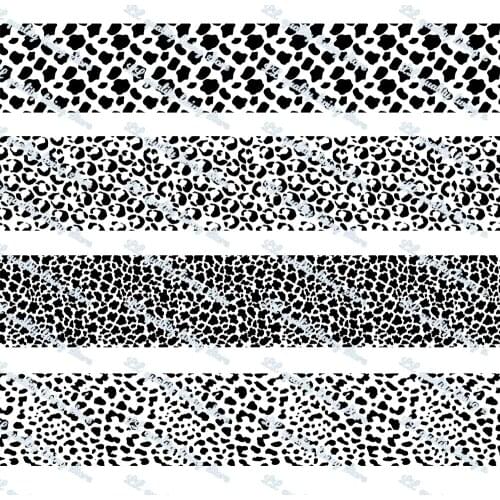 WL Brand New Cow Spot Printing Grosgrain Ribbon Handmade Suitable for Hair Bow Animal Party Decoration Gift Packaging 16-75mm