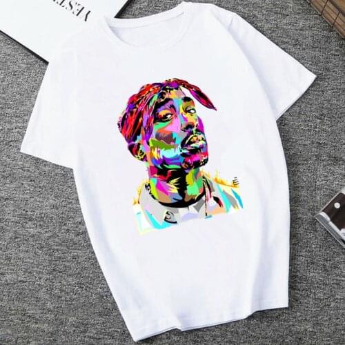 Oversized T Shirt American Ripper Tupac 2pac Hip Hop Women T Shirts Summer Short Sleeve Funny Tshirt Tops Women T-shirt Female